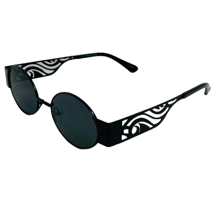 6046 (C) | Oval Lens Sunglasses with unique arm design