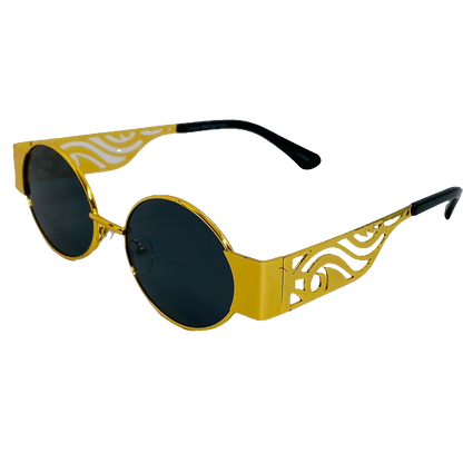 6046 (C) | Oval Lens Sunglasses with unique arm design