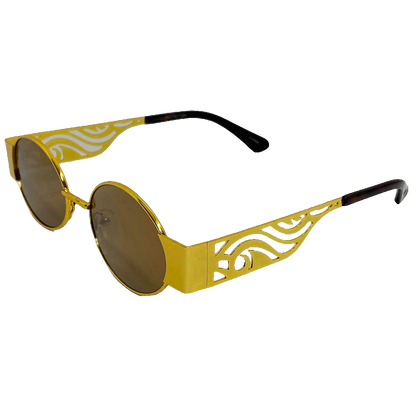 6046 (C) | Oval Lens Sunglasses with unique arm design