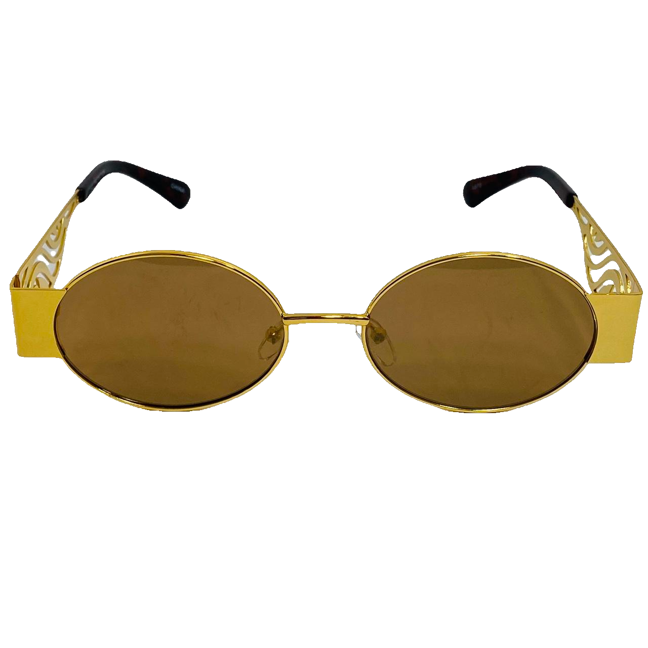 Gold/Brown MIrror Lens Sunglasses
