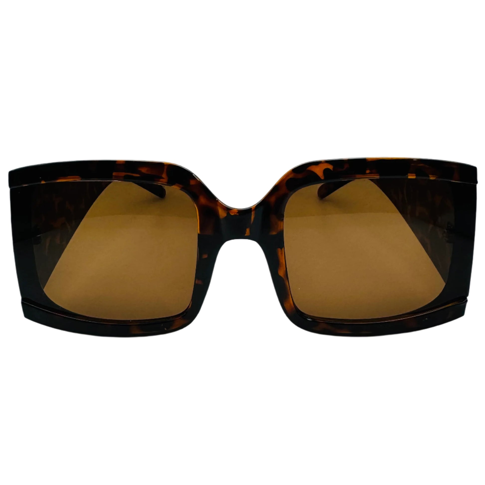 Tortoise Rimless Side Ladies Sunglasses