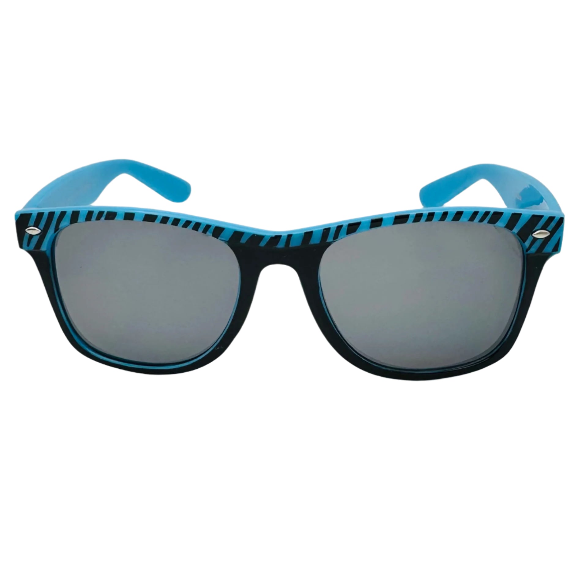 Blue Zebra Stripe California Classic Sunglasses