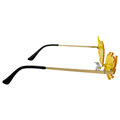 Yellow Rimless Lens Blaze Sunglasses