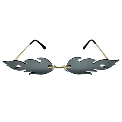 6076 | Mirrored Flame Novelty Sunglasses