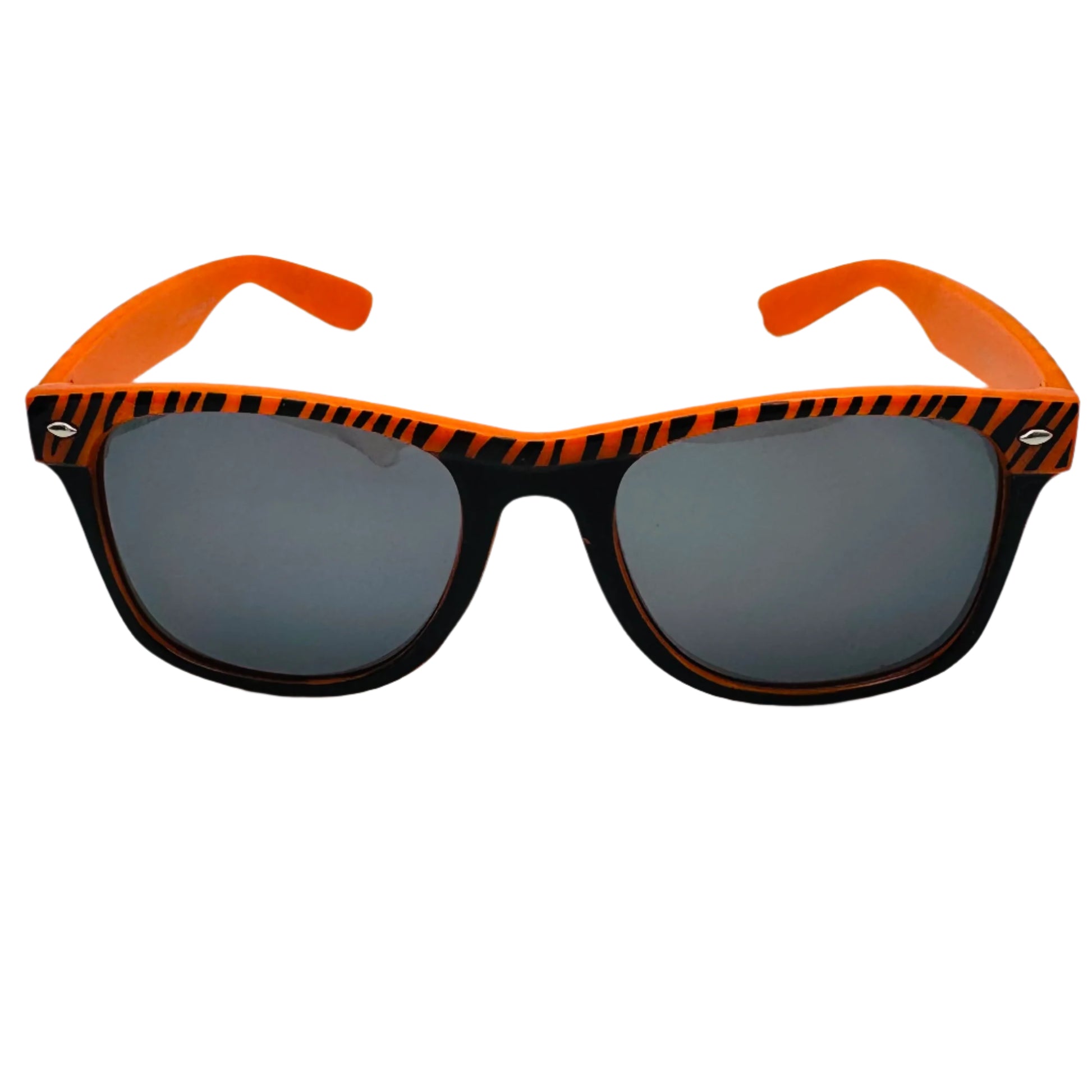 Orange Zebra Stripe California Classic Sunglasses
