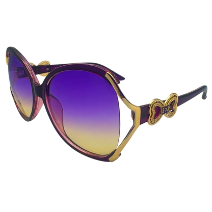 5001 | The Halo - Oversized Round Butterfly Sunglasses