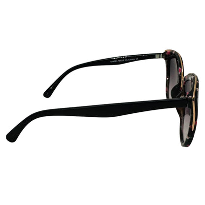 Pink & Black Floral Cateye Sunglasses