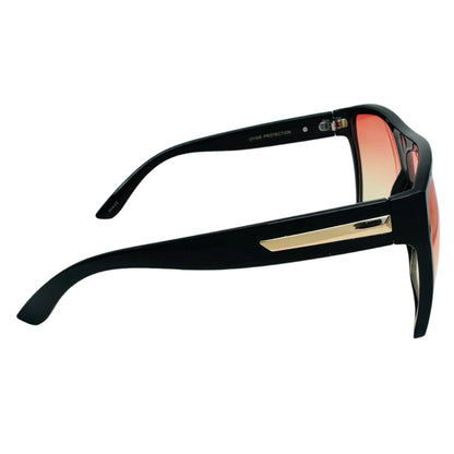 Sunset Two Tone Large Square Sunglasses