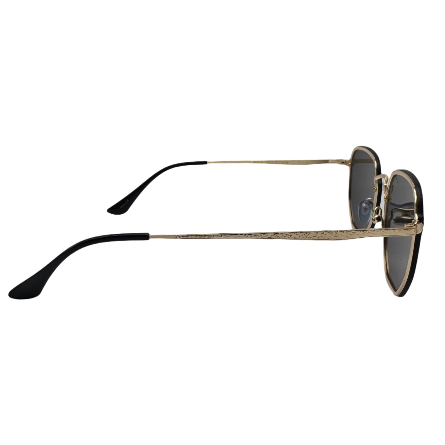 6069 | Mirrored Lens Hexagon Sunglasses