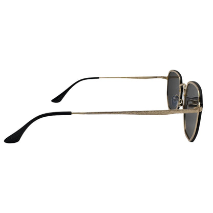 6069 | Mirrored Lens Hexagon Sunglasses