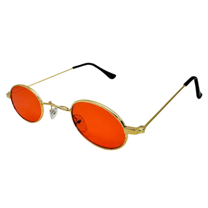 Red Lens Small Circle Sunglasses