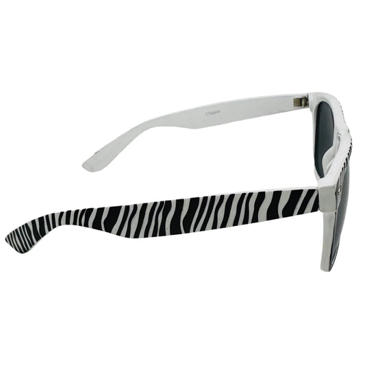 White Zebra Stripe California Classic Sunglasses