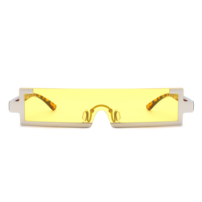 Yellow Rectangle Slim Sunglasses