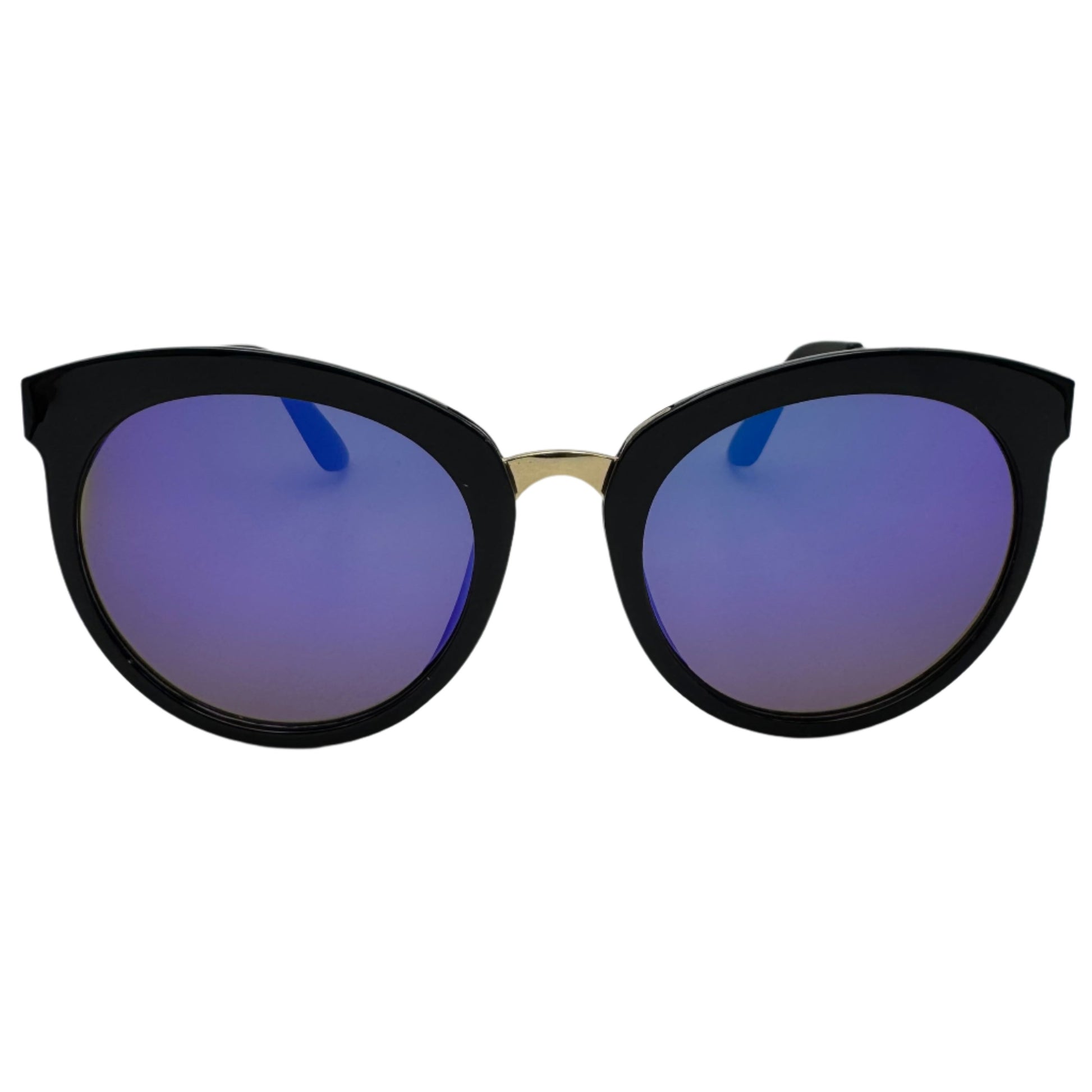 Blue Mirror Cateye Sunglasses