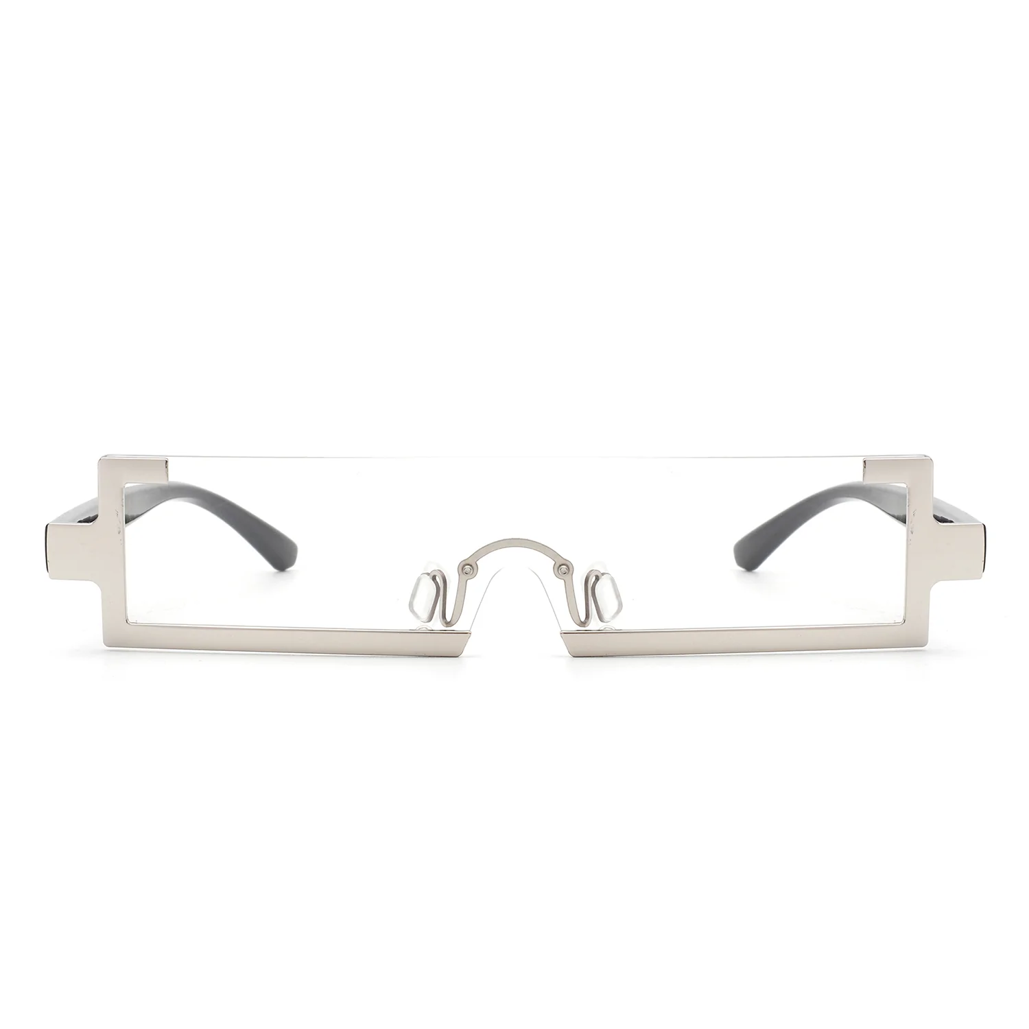 Clear Rectangle Slim Sunglasses