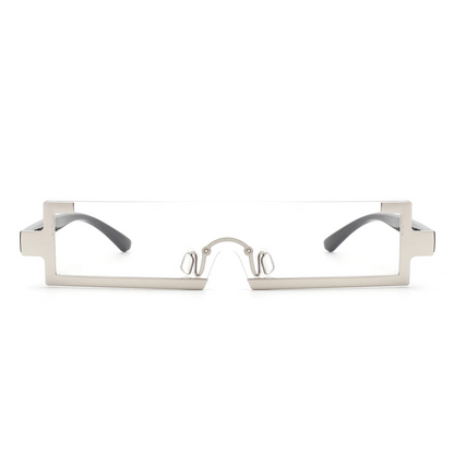 Clear Rectangle Slim Sunglasses