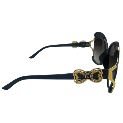 5001 | The Halo - Oversized Round Butterfly Sunglasses