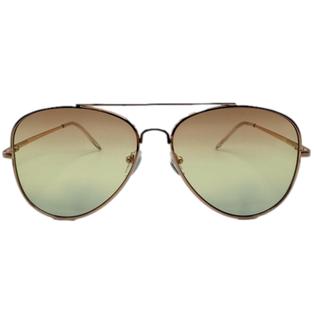 Red/Green Lens Aviator Sunglasses
