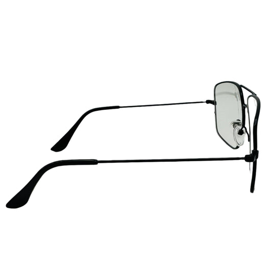 Black Clear Lens Square Glasses - Non Prescription