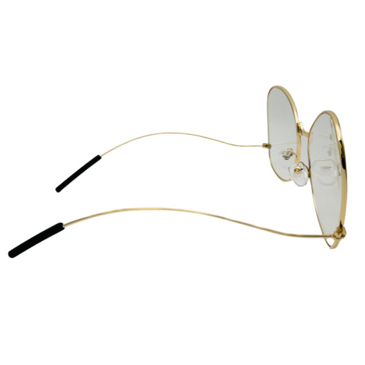 Gold Butterfly Lens Clear Lens Glasses - Non Prescription