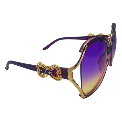 5001 | The Halo - Oversized Round Butterfly Sunglasses