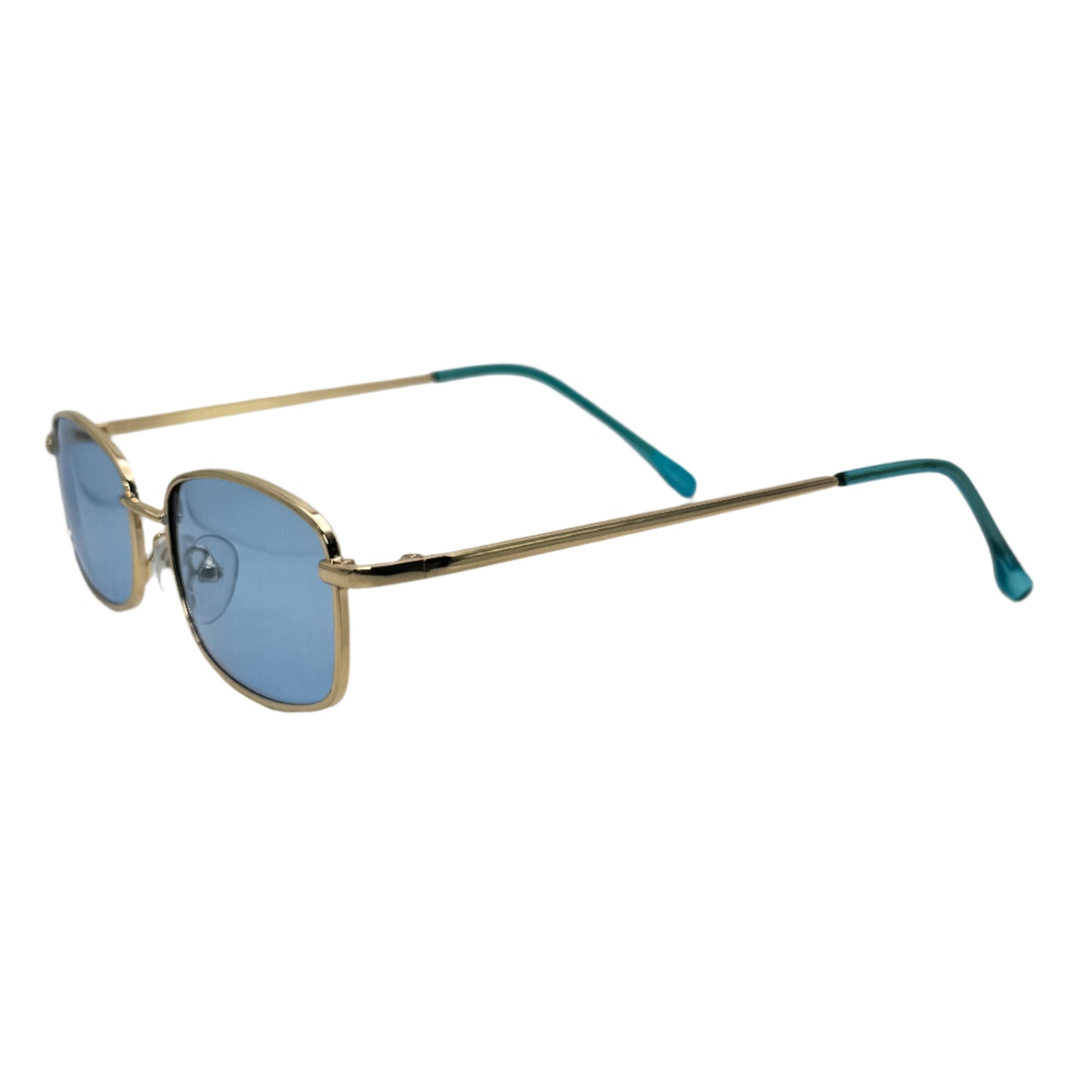 9342 (C) | Rectangle Retro Color Lens Sunglasses