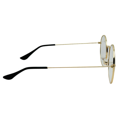 9132 (C) | Unique Bridge Clear Lens Circle Glasses Non-Prescription