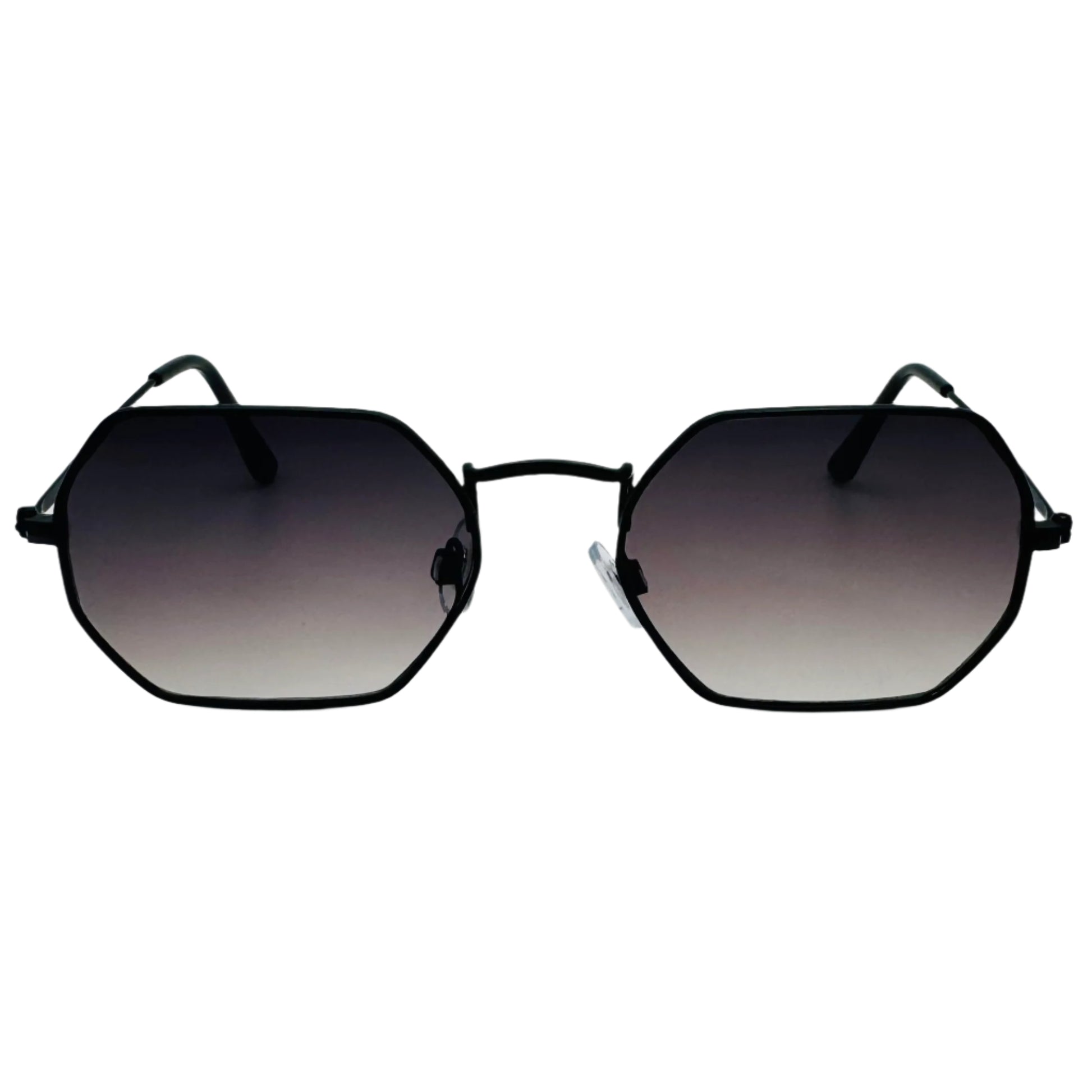 Black Hexagon Lens Sunglasses