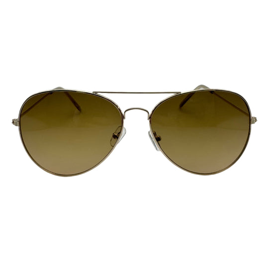 Brown Gradient Tint Lens Aviator Sunglasses