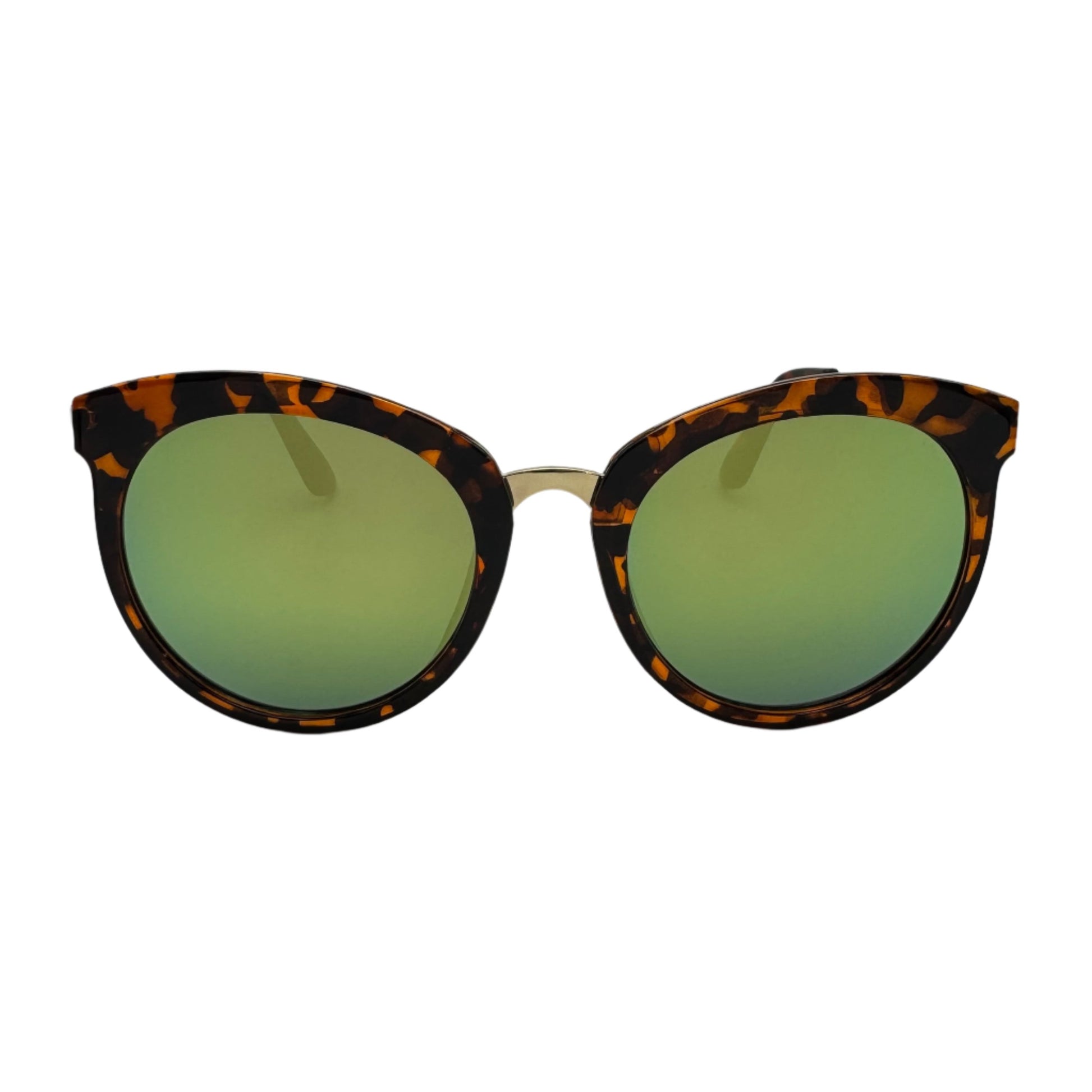 Green Mirror Cateye Sunglasses