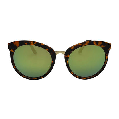 Green Mirror Cateye Sunglasses