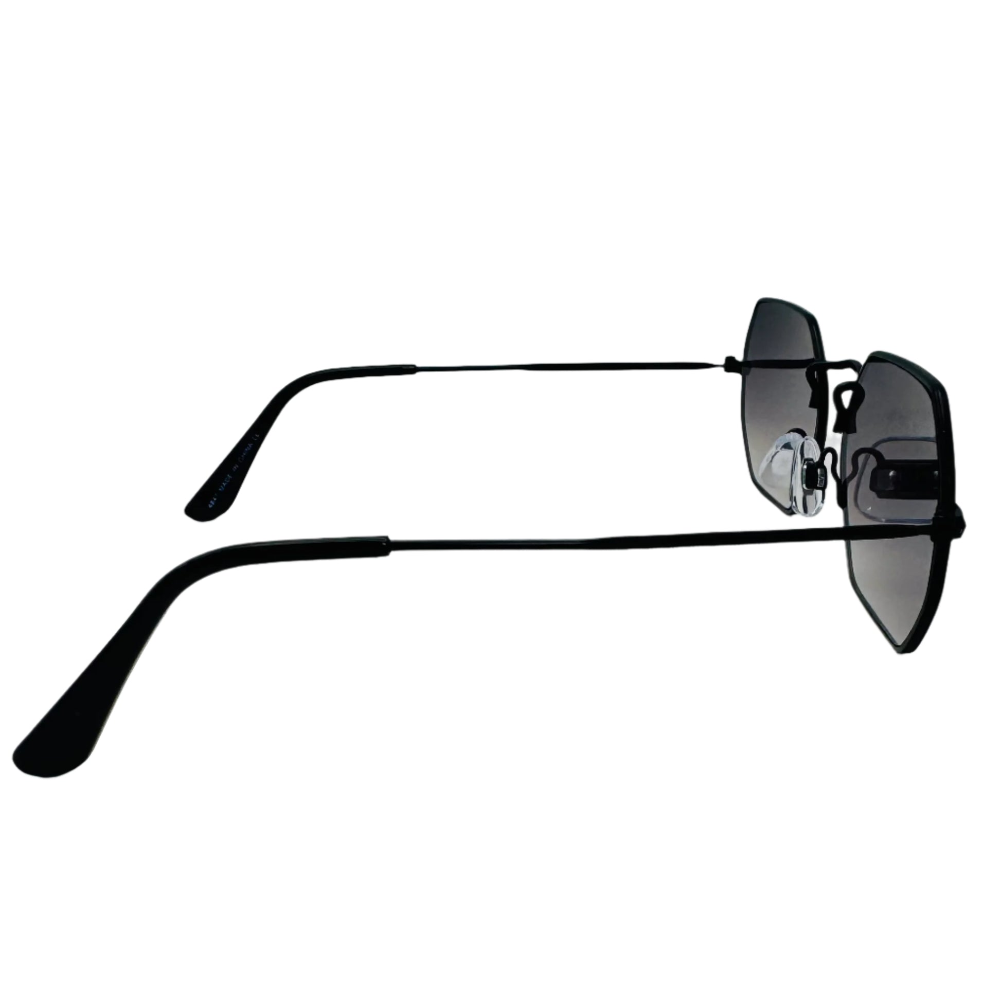 Black Hexagon Lens Sunglasses