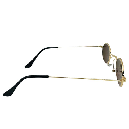 Brown Lens Small Circle Sunglasses