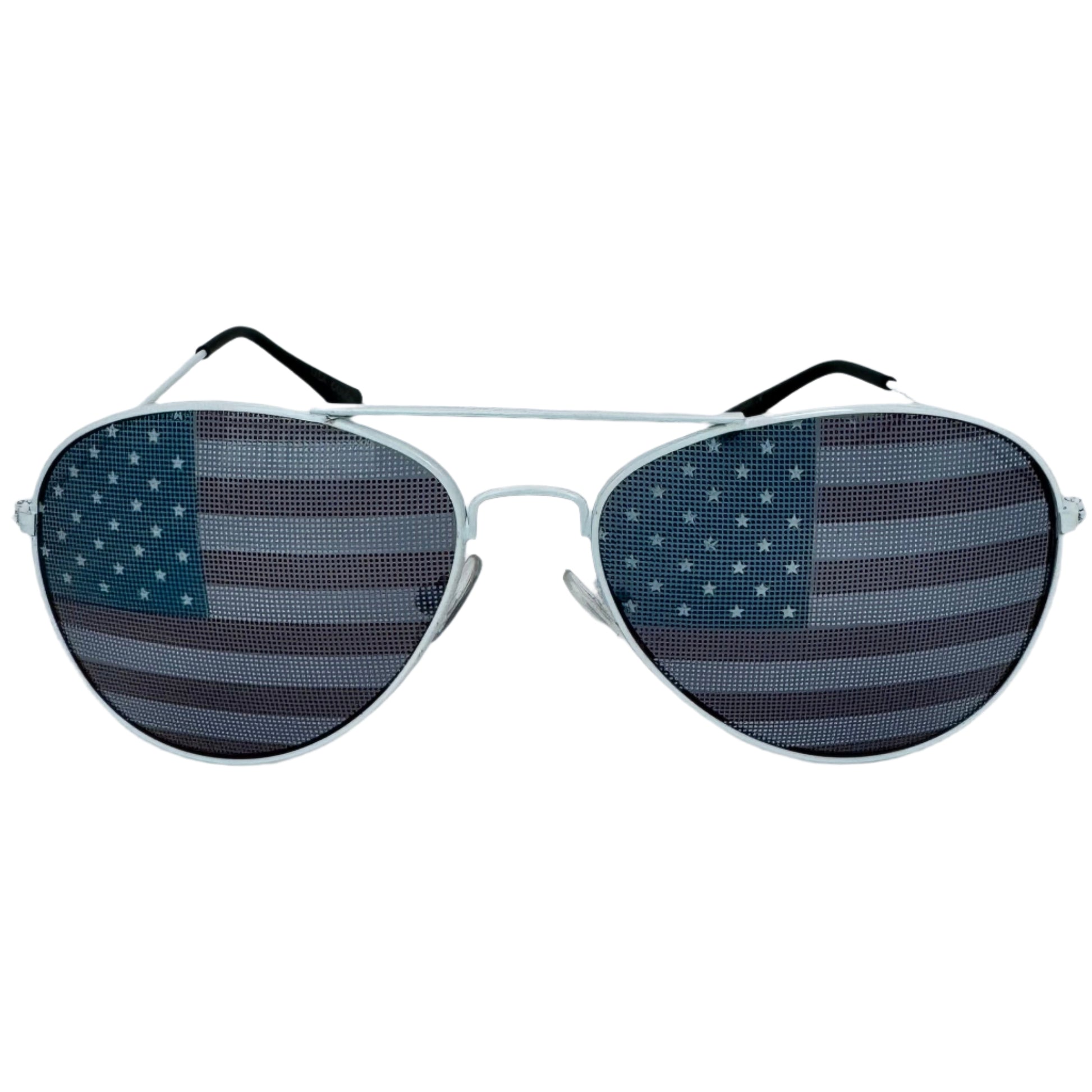 White American Flag Novelty Sunglasses