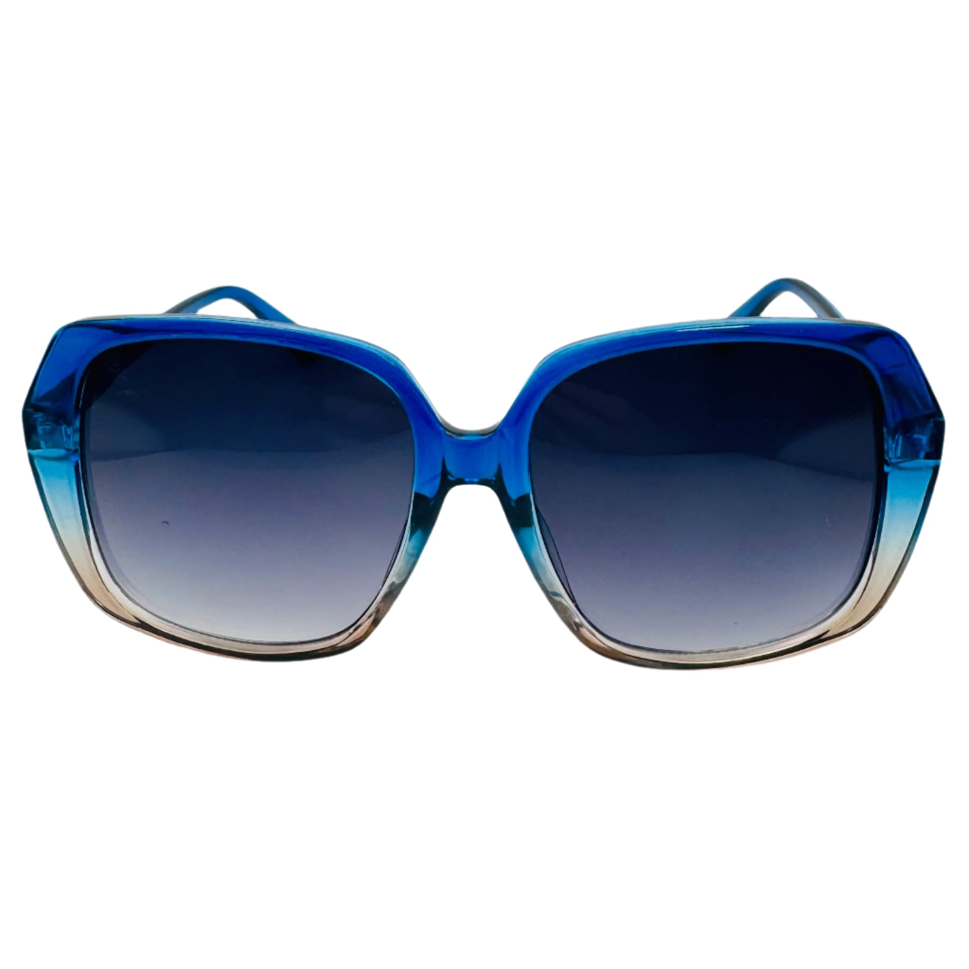 Blue/Tan Two Tone Ladies Sunglasses