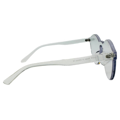 Clear Lens Round Acrylic Sunglasses - Non Prescription