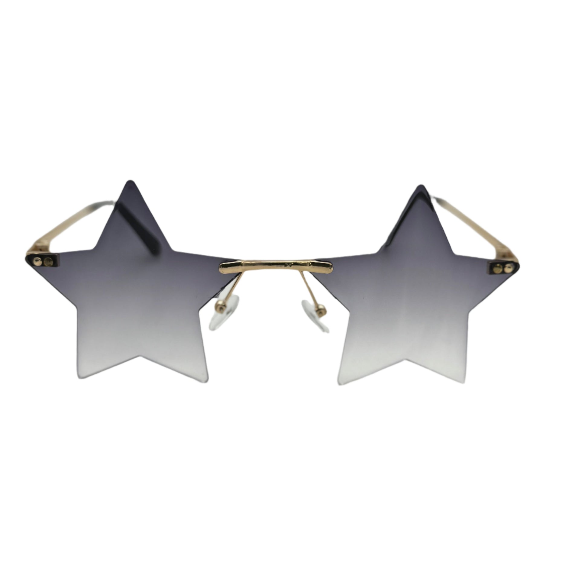 Black Rimless Star Sunglasses