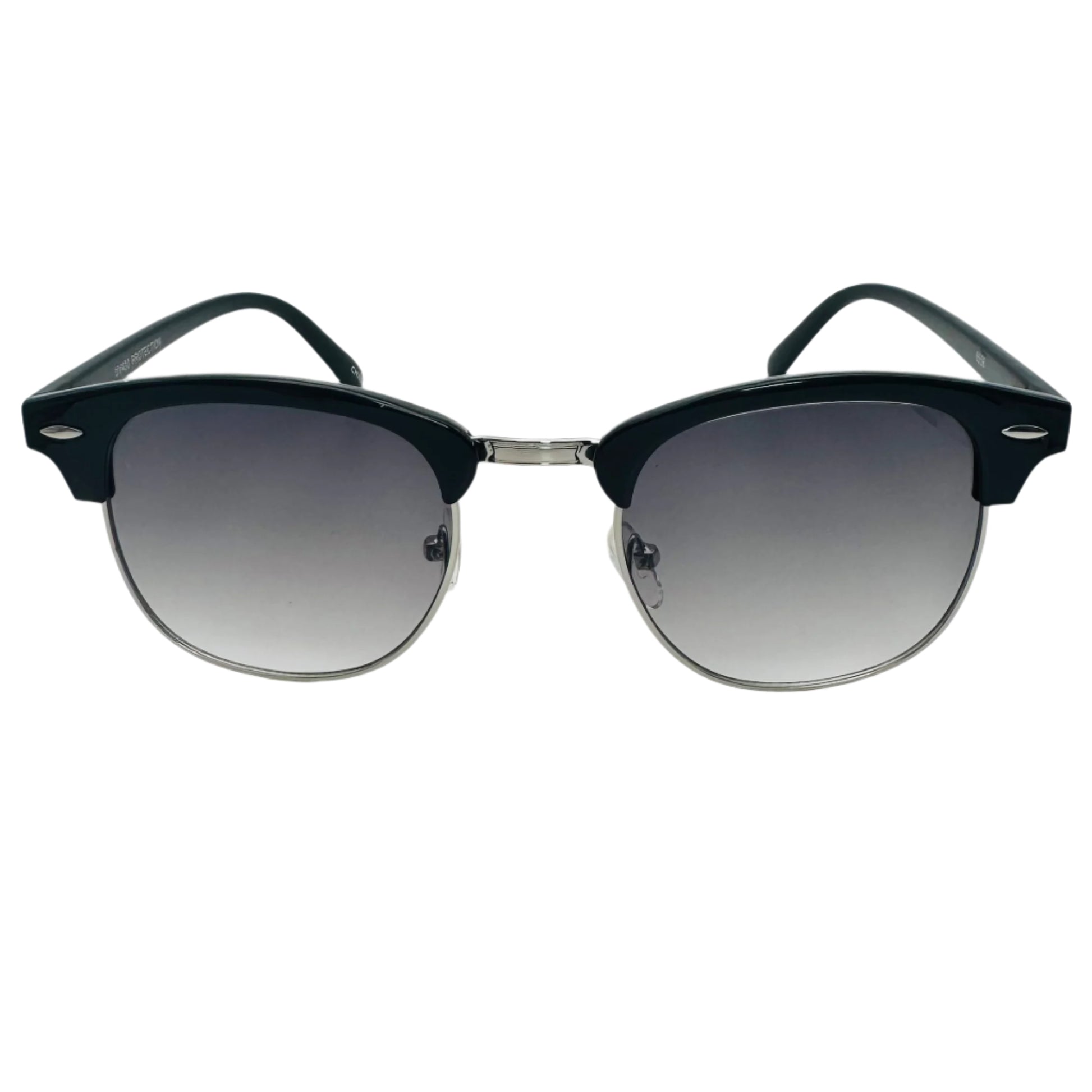Black Browline Semi-Rimles Sunglasses