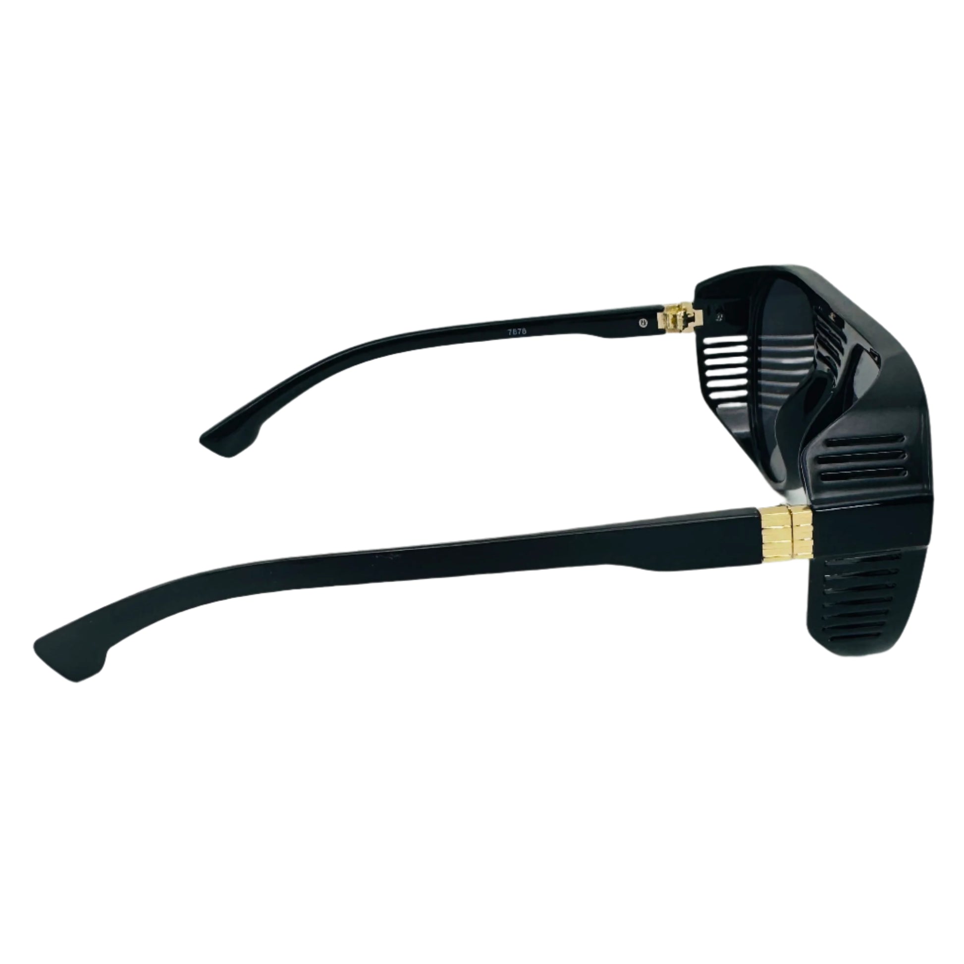 Gold Mirror Lens Round Aviator Sunglasses