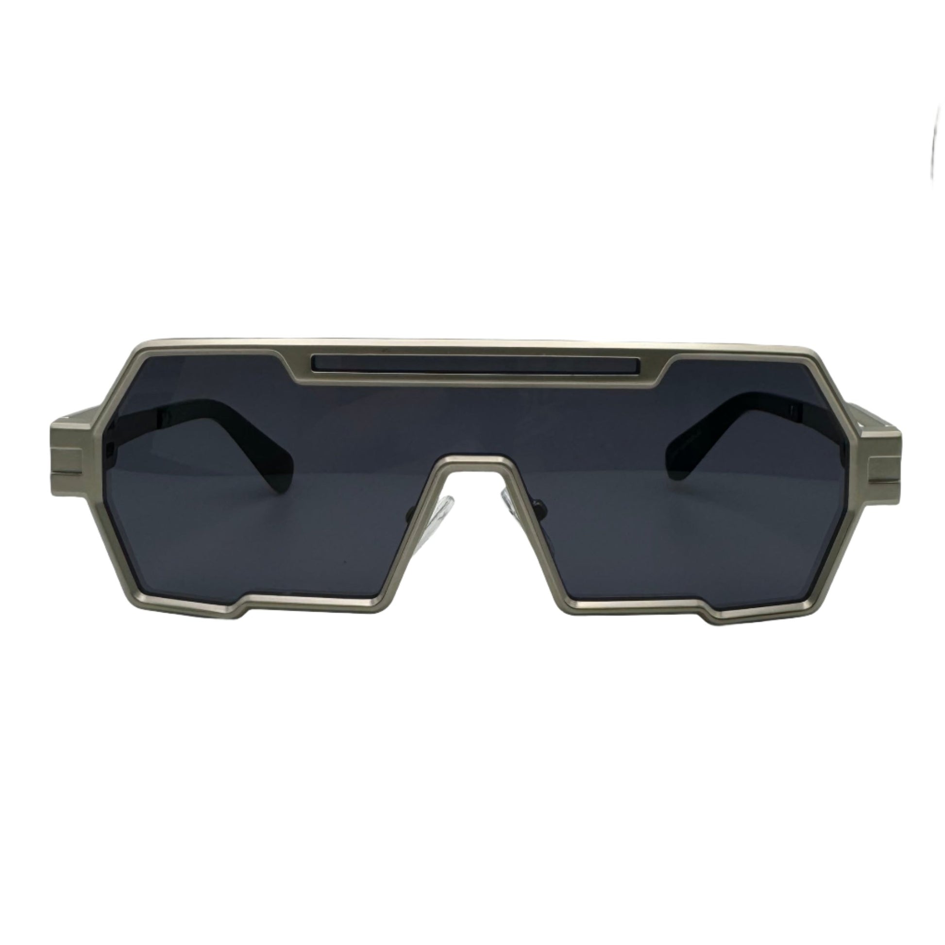 Silver & Black Flat Top Sunglasses