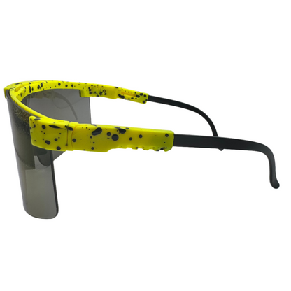 6161 | Sport Wrap Sunglasses with Mirrored Shield Lens