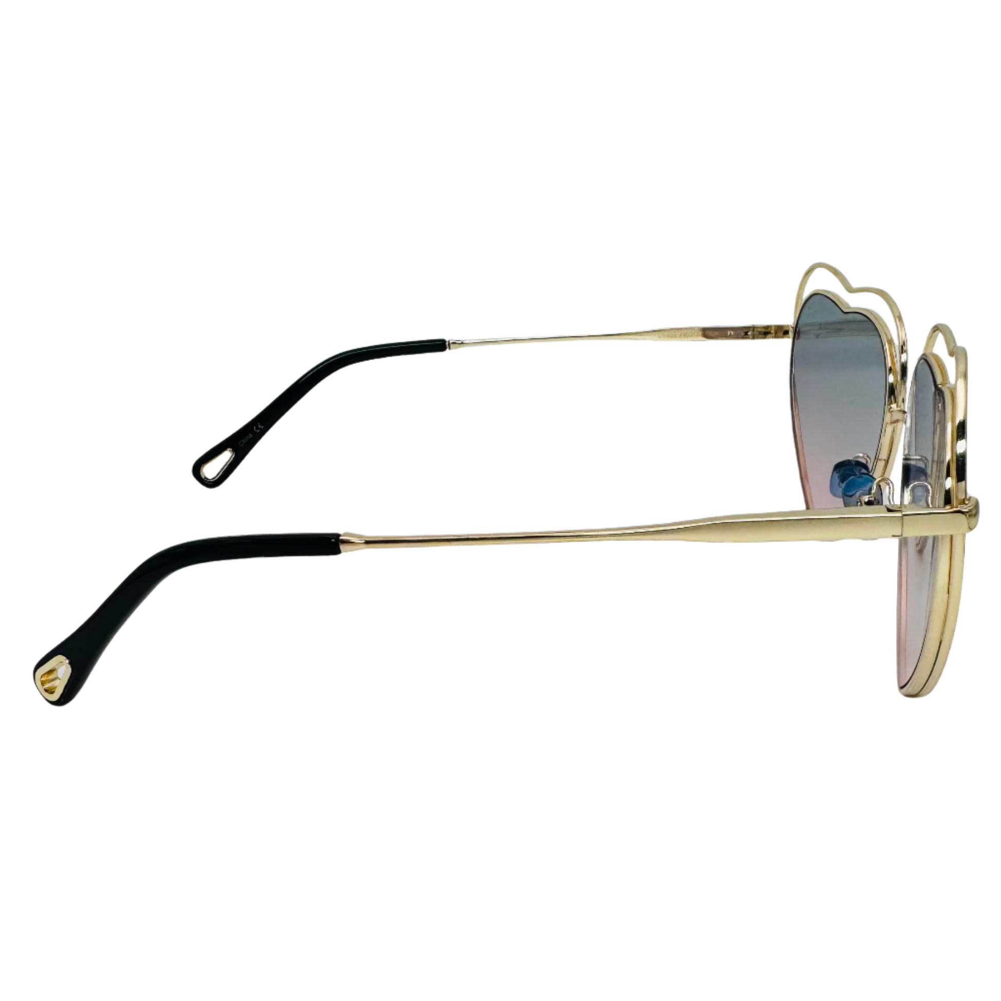 Blue/Red Heart Sunglasses
