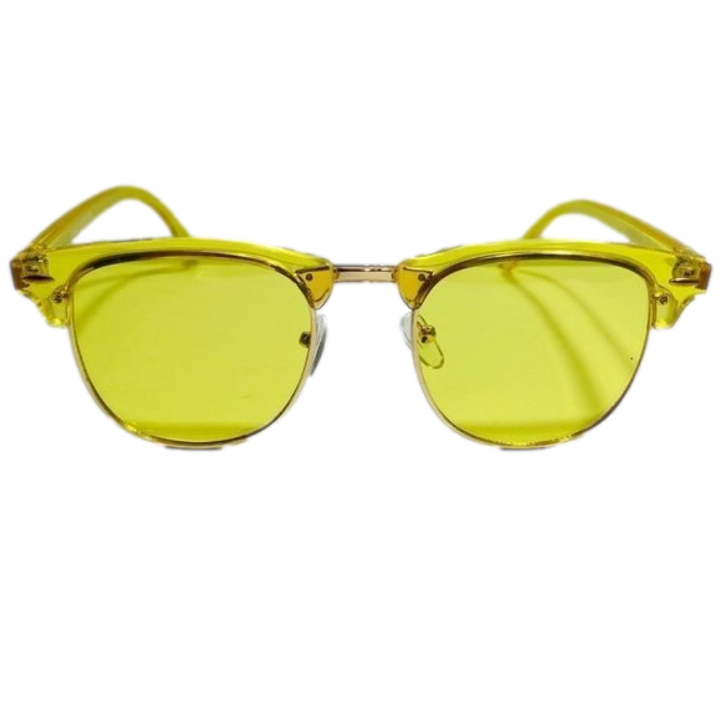 Yellow Browline Sunglasses