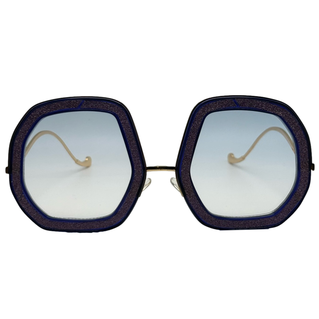 Purple Ladies Large Sunglasses with glitter accents