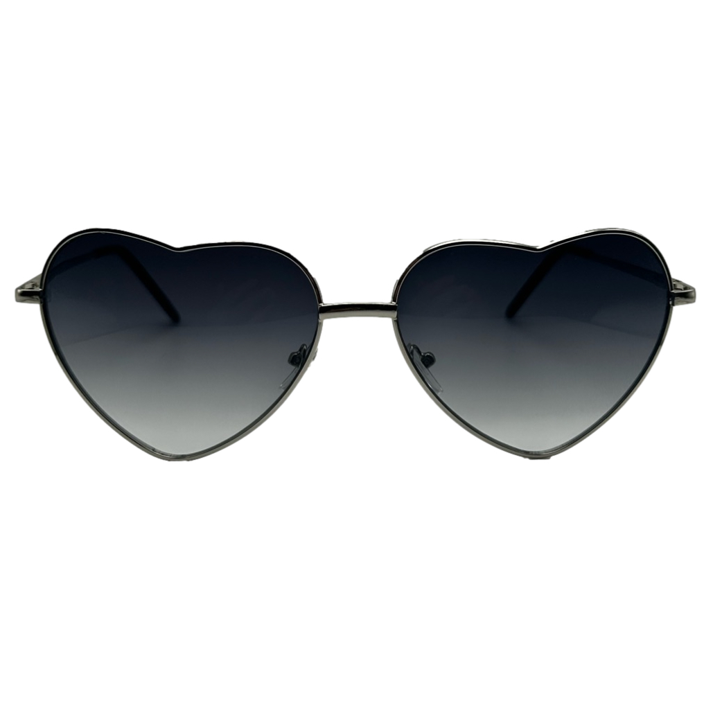 Black Lens Heart Shaped Sunglasses