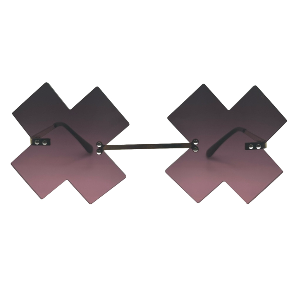 Light Black X Novelty Sunglasses