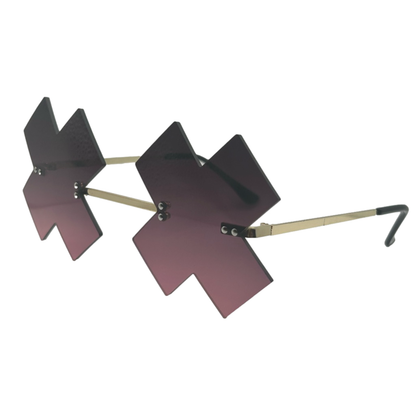 Light Black X Novelty Sunglasses