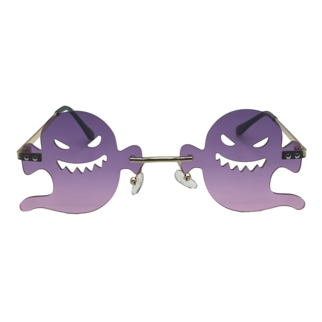 Purple Ghost Lens Novelty Sunglasses | Halloween