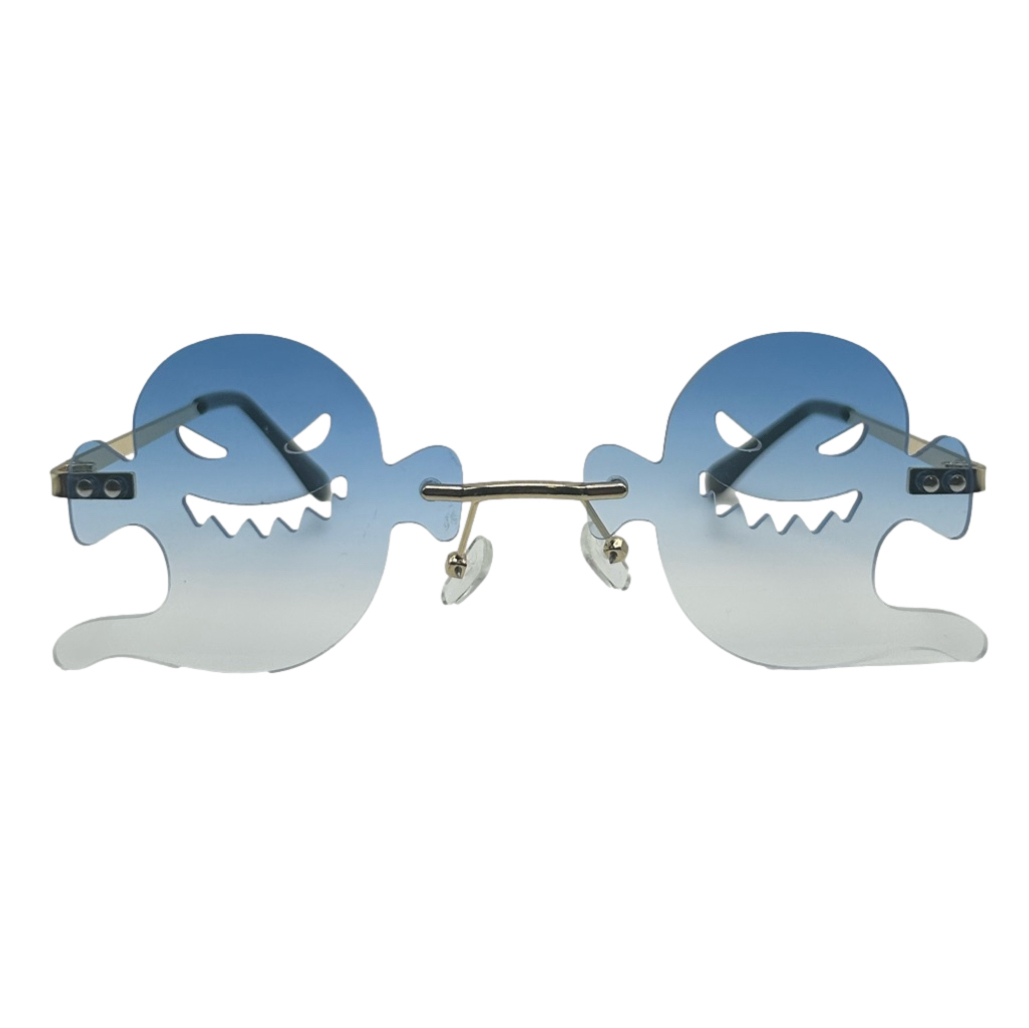 Blue Ghost Lens Novelty Sunglasses | Halloween