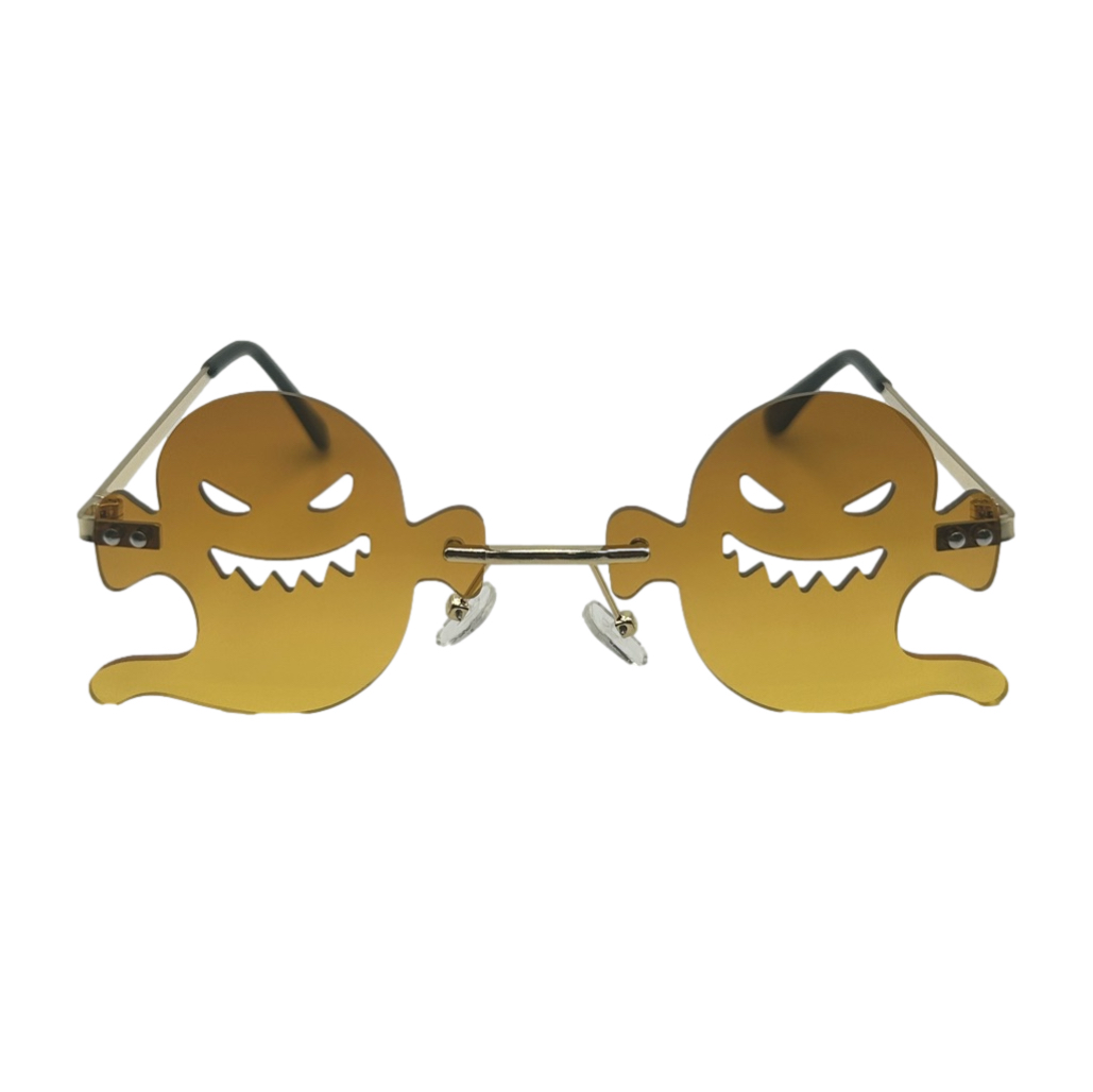 Yellow Ghost Lens Novelty Sunglasses | Halloween
